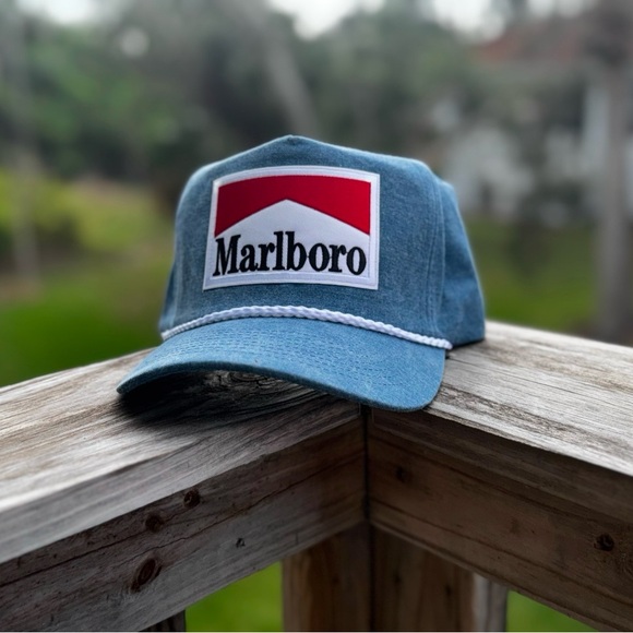 Blue Wash Marlboro Cap - Picture 3 of 3